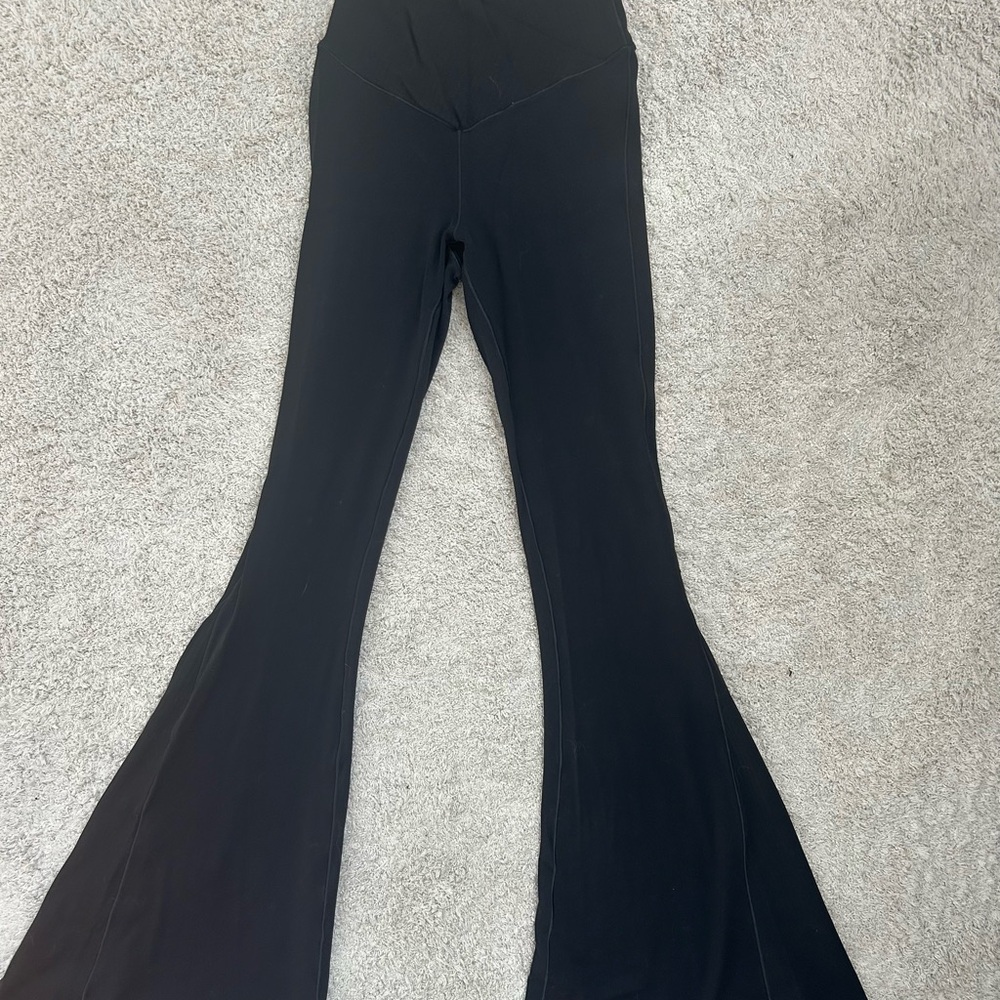 Black Super Wide yoga Pants/leggings